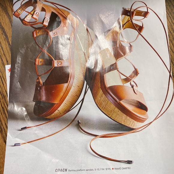 Brand new Coach Barkley semi matte calf in Saddle - Picture 2 of 8